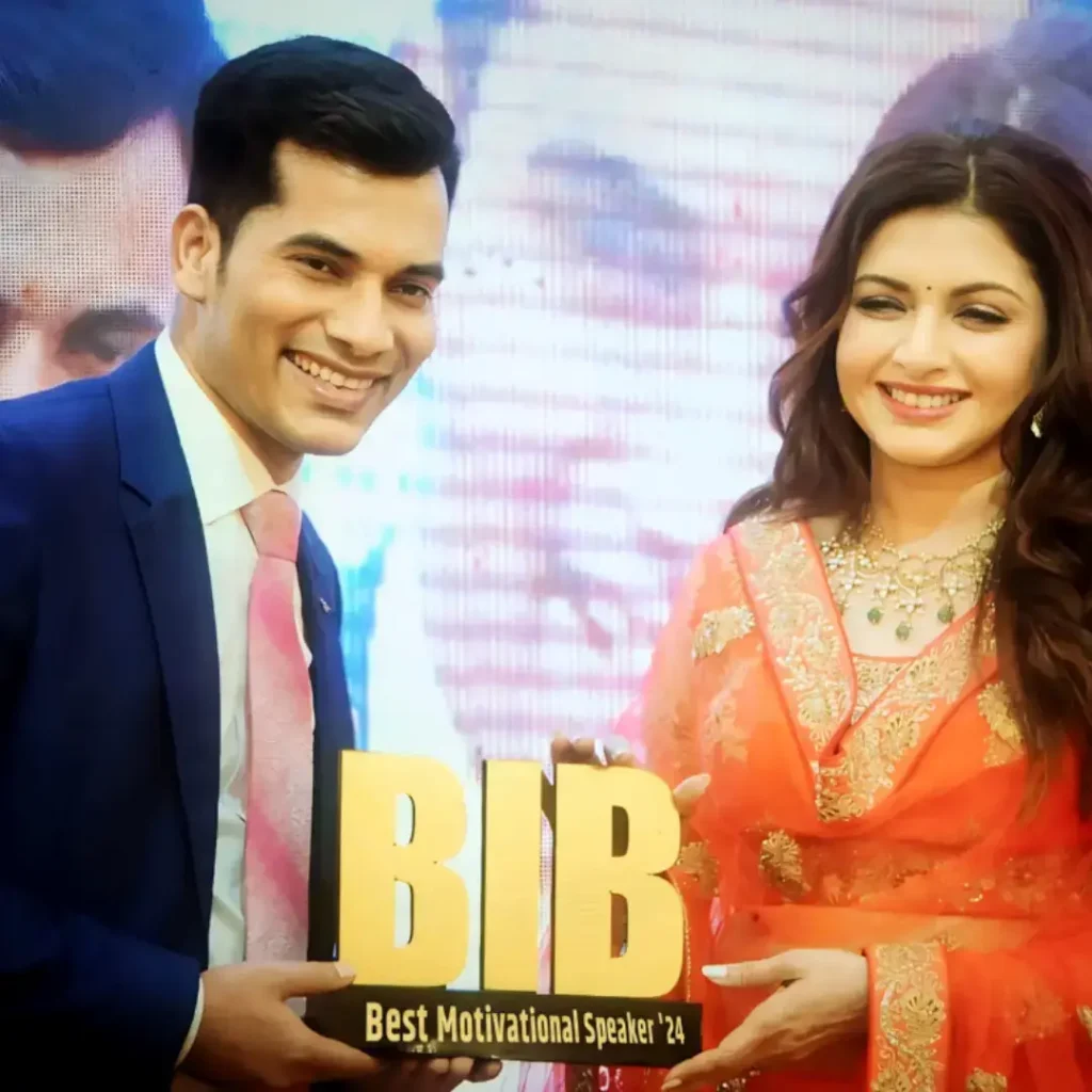 Sashish Kumar Tiwari With Best Motivational Award