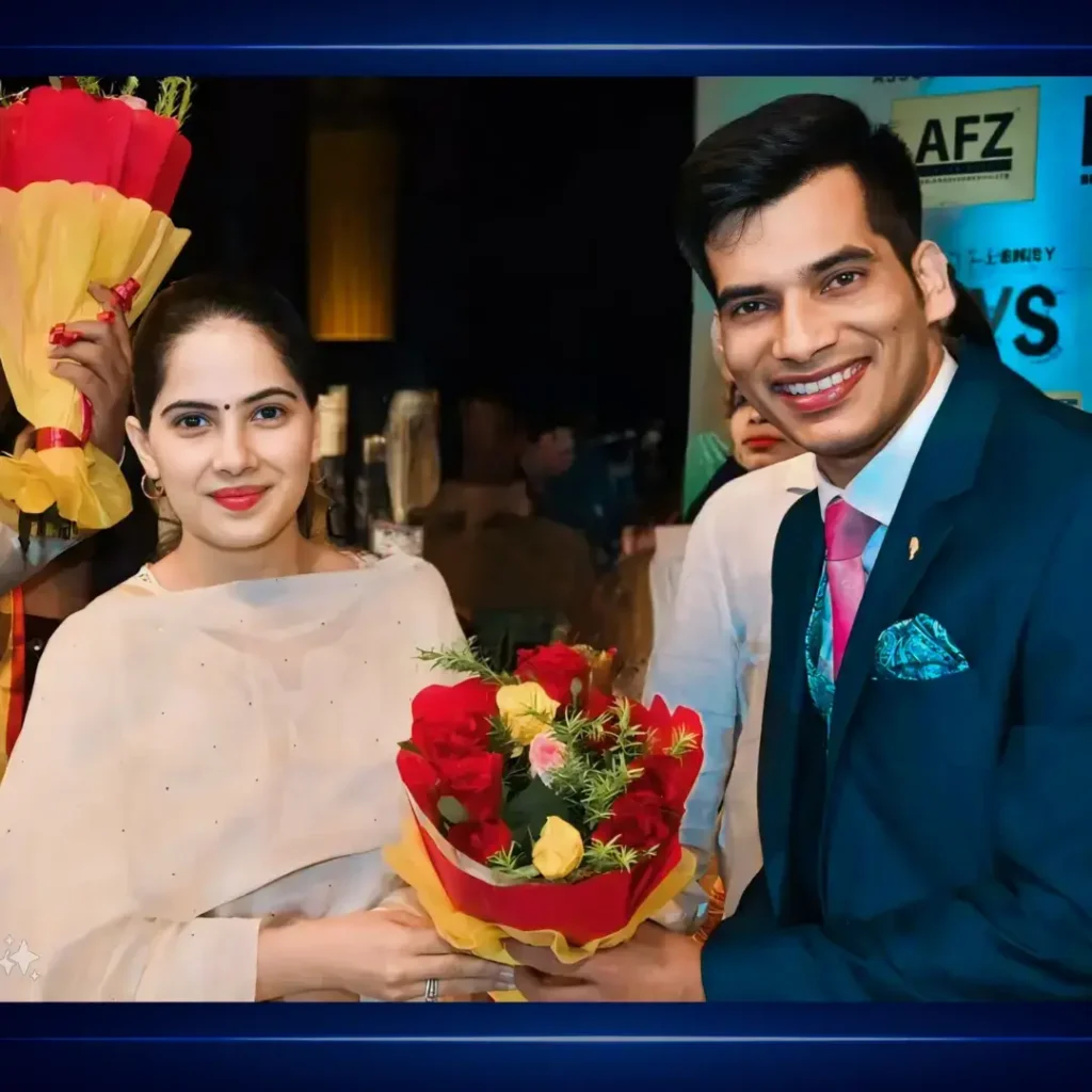 Sashish Kumar Tiwari With Jaya Kishori